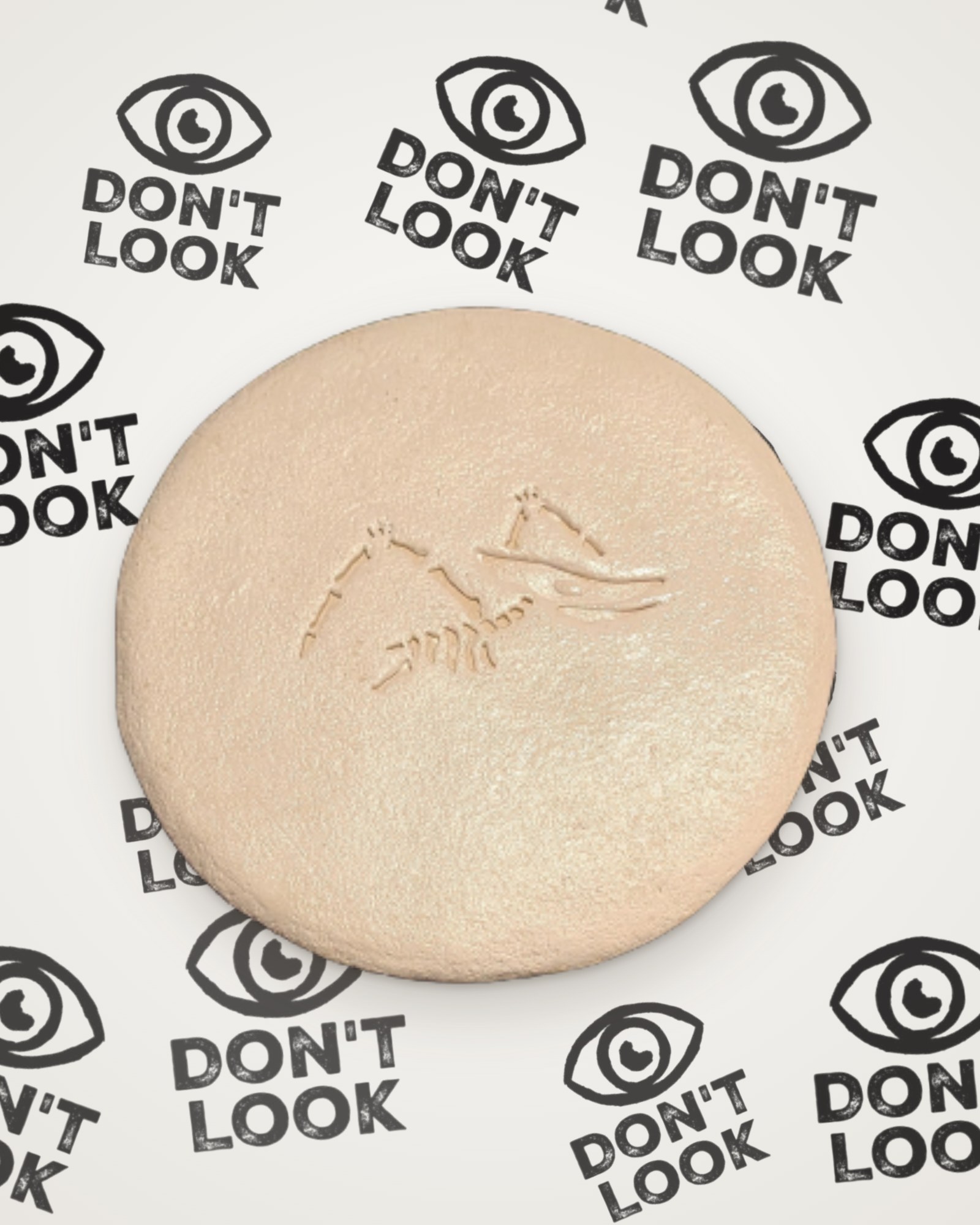 Pterosaur Fossil coaster in white